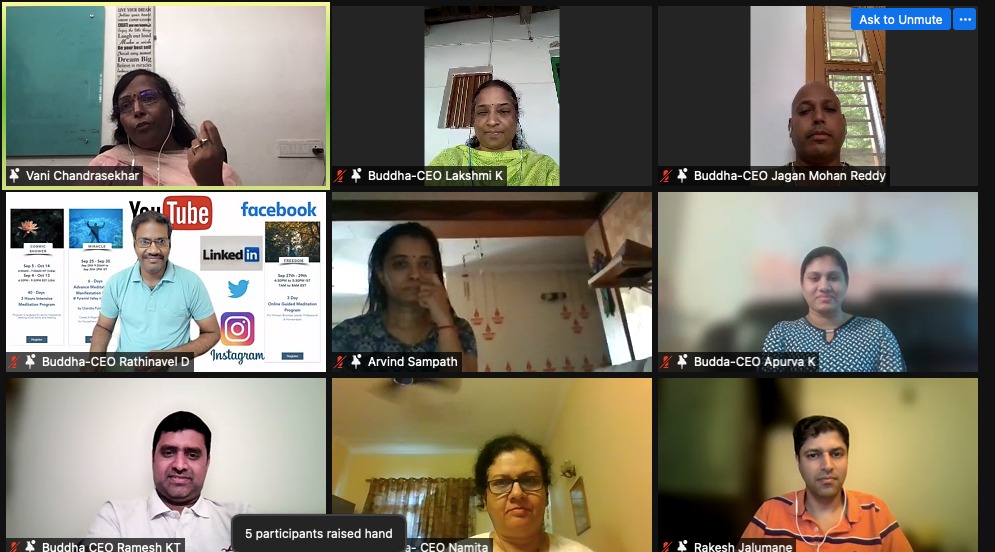 Online Session Glimpses in Buddha-CEO