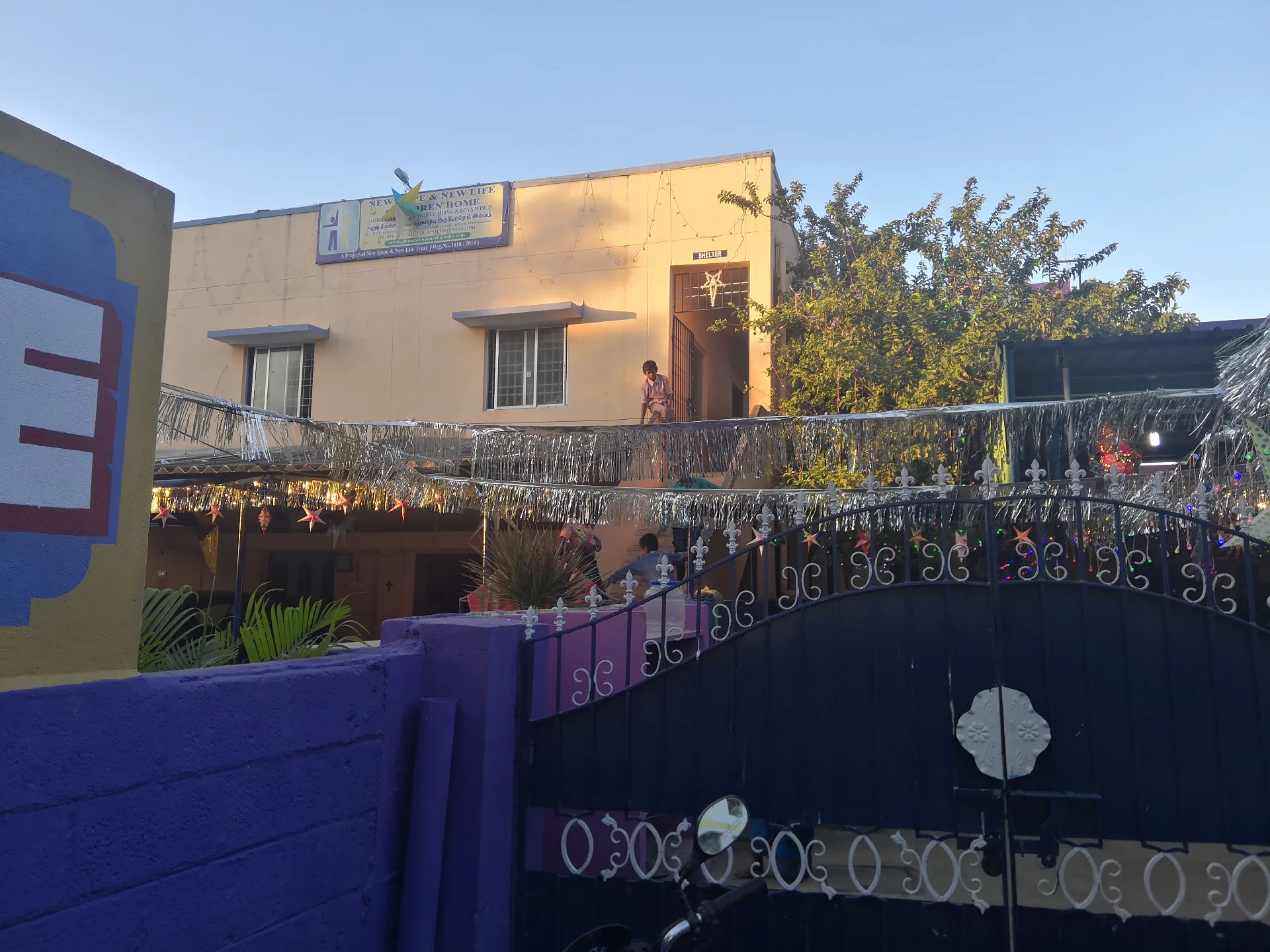 Exterior view of the New Hope & New Life Children's Home building